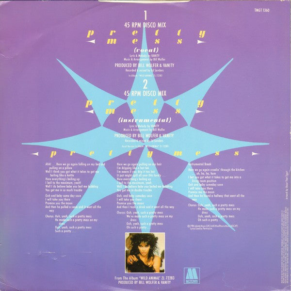Vanity : Pretty Mess (12", Dis)