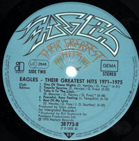 Eagles : Their Greatest Hits 1971-1975 (LP, Album, Comp, Club, RE)