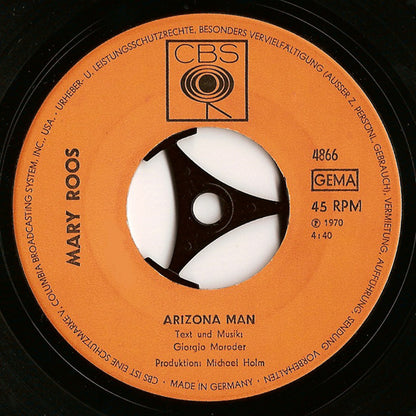 Mary Roos : Arizona Man / Herz (7", Single)