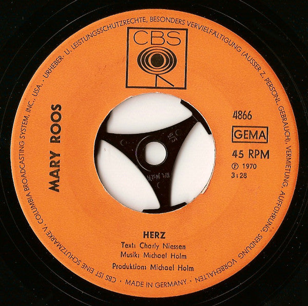 Mary Roos : Arizona Man / Herz (7", Single)