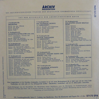 Ludwig van Beethoven : Duo Für Klarinette Und Fagott  (7", EP)