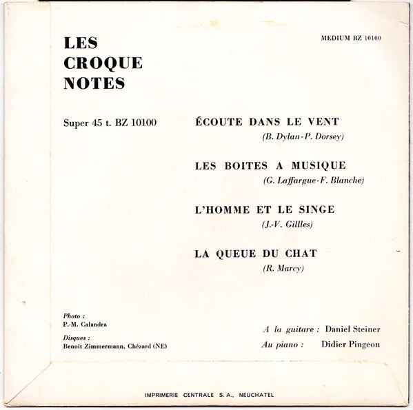 Les Croque-Notes (2) : L'homme Et Le Singe (7", EP)