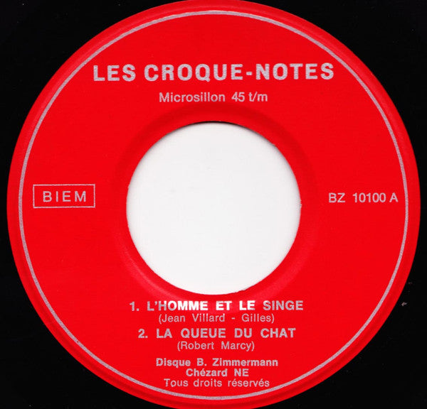 Les Croque-Notes (2) : L'homme Et Le Singe (7", EP)