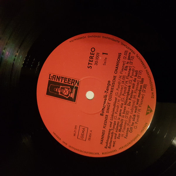 Hannes Flesner : Bottermelk-Tango (LP)