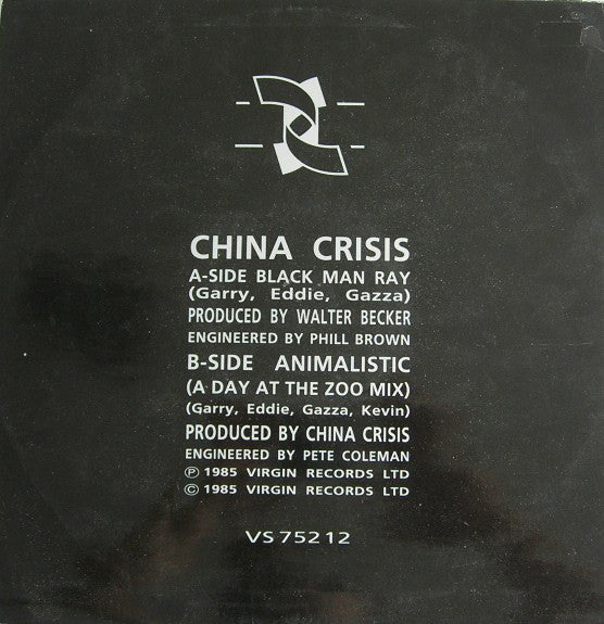 China Crisis : Black Man Ray (12", Single)