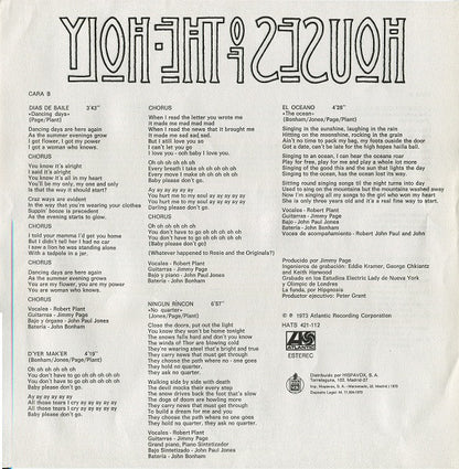Led Zeppelin : Houses Of The Holy (LP, Album, RE, Gat)