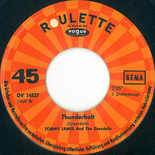 Tommy James & The Shondells : Hanky Panky (7", Single)