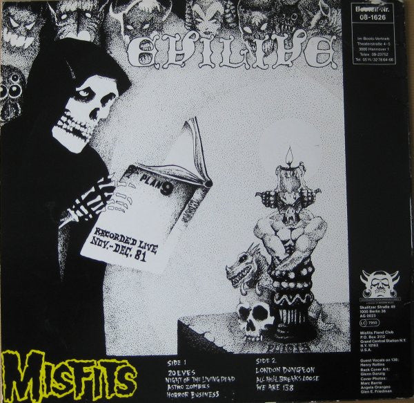 Misfits : Evilive (12")
