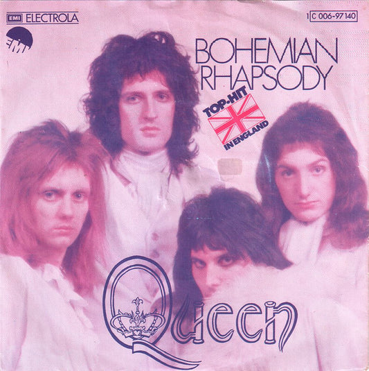 Queen : Bohemian Rhapsody (7", Single, Blu)