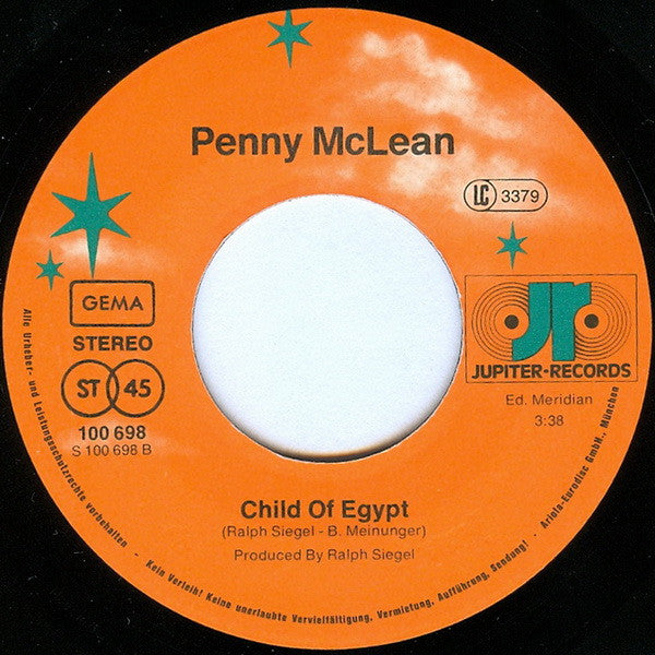 Penny McLean : Tut-Ench-Amun (7", Single)