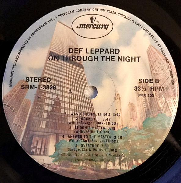 Def Leppard : On Through The Night (LP, Album, PRC)