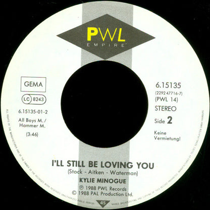 Kylie Minogue : The Loco-Motion (7", Single)