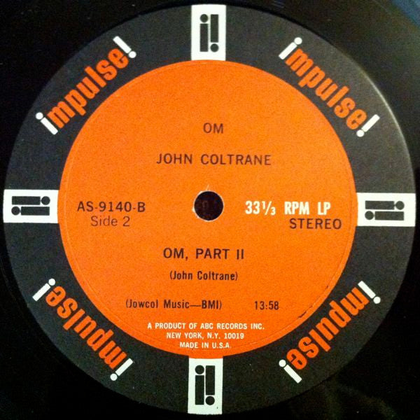 John Coltrane : Om (LP, Album, RE, Gat)