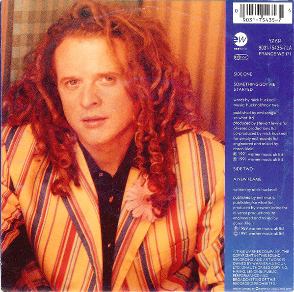 Simply Red : Something Got Me Started (7", Single, Lar)