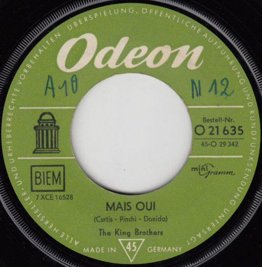 The King Brothers : Mais Oui (7", Single)