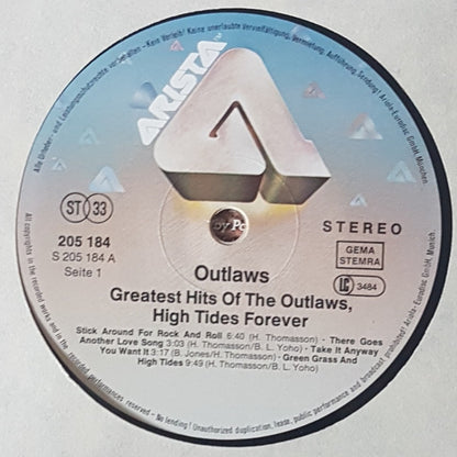 Outlaws : Greatest Hits Of The Outlaws, High Tides Forever (LP, Comp)