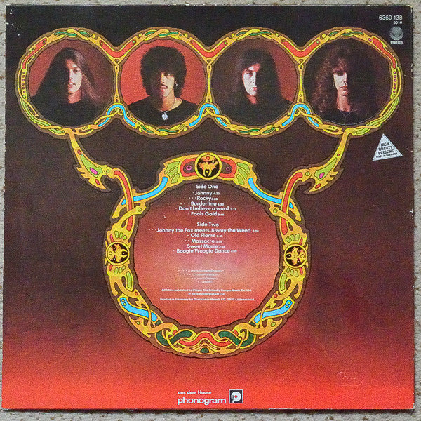 Thin Lizzy : Johnny The Fox (LP, Album, RE)