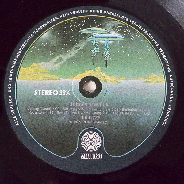 Thin Lizzy : Johnny The Fox (LP, Album, RE)