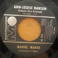 Ann-Louise Hanson : Alles Gute Wünsch' Ich Dir / Mario, Mario (7", Single)