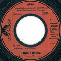 ABBA : I Have A Dream (7", Single)