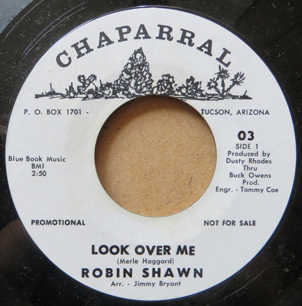 Robin Shawn : Look Over Me / Nobody's Fool (7", Single, Promo)