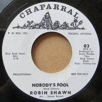Robin Shawn : Look Over Me / Nobody's Fool (7", Single, Promo)