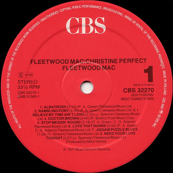 Fleetwood Mac And Christine Perfect : Albatross (LP, Comp)