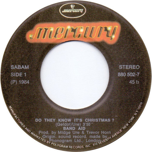 Band Aid : Do They Know It's Christmas? (7", Single)