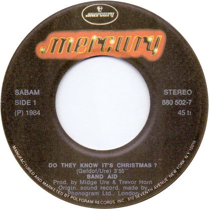 Band Aid : Do They Know It's Christmas? (7", Single)