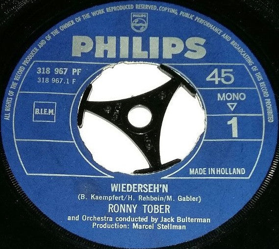 Ronnie Tober : Wiederseh'n / Someday (7", Single, Mono)
