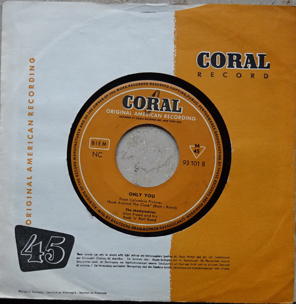 The Modernaires : The Great Pretender / Only You (7", Single)