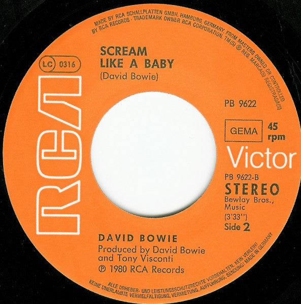 David Bowie : Fashion (7", Single)