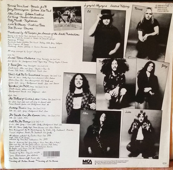Lynyrd Skynyrd : Second Helping (LP, Album, RE)