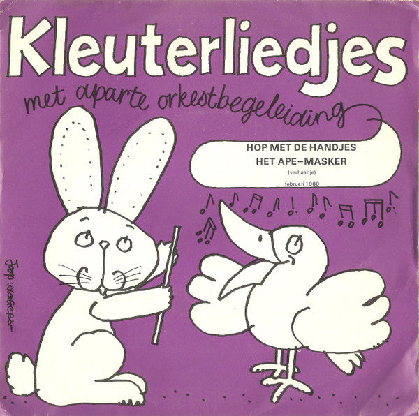Thera Coppens, Hans Peters Jr. : Hop Met Die Handjes / Het Ape-Masker (Verhaaltje) (7", Single)