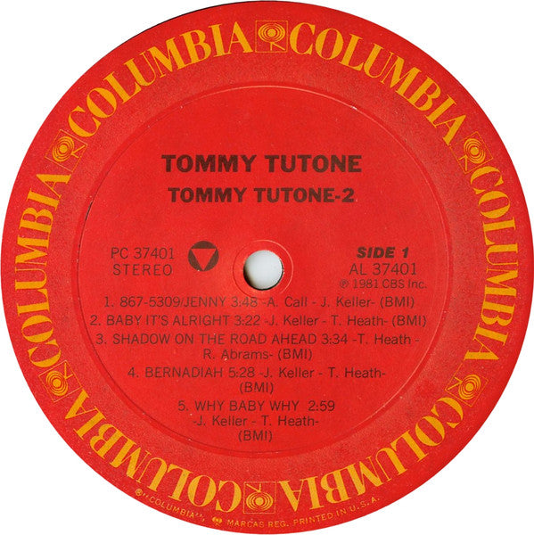 Tommy Tutone : Tommy Tutone-2 (LP, Album, RE)
