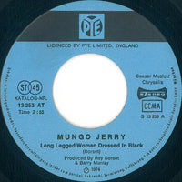 Mungo Jerry : Long Legged Woman Dressed In Black (7", Single)