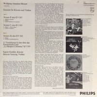 Mozart*, Ingrid Haebler, Henryk Szeryng : Sonaten Für Klavier Und Violine, KV 547, KV 303 Und KV 302 Variationen Über "La Bergère Célimène" KV 359 (LP)