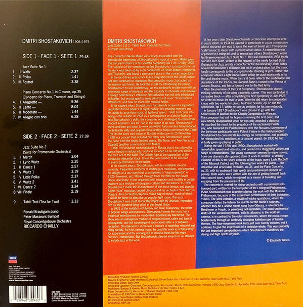 Shostakovich*, Riccardo Chailly, Royal Concertgebouw Orchestra* : The Jazz Album (LP, Album)