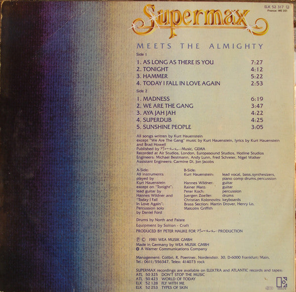 Supermax : Meets The Almighty (LP, Album)