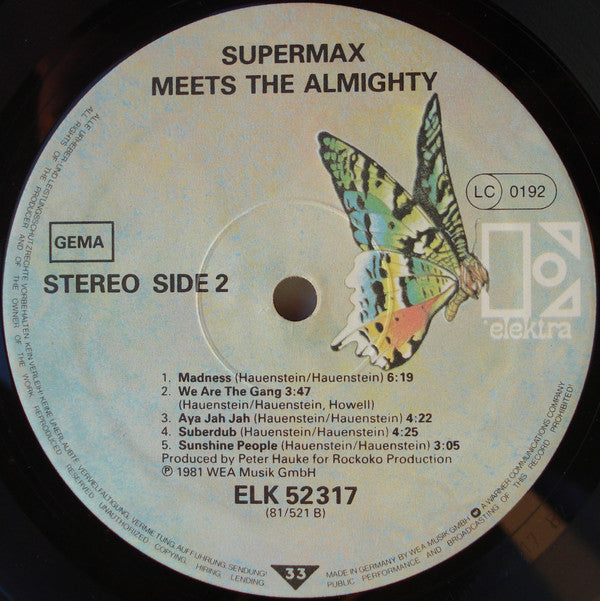 Supermax : Meets The Almighty (LP, Album)
