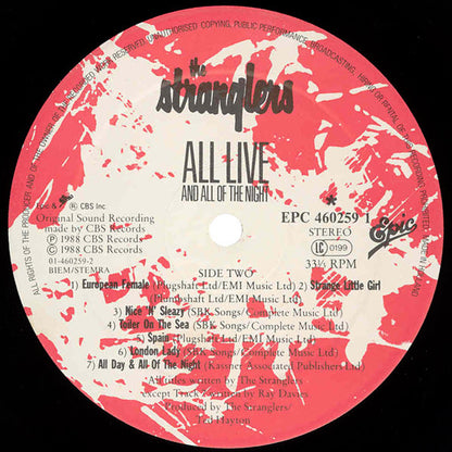 The Stranglers : All Live And All Of The Night (LP, Album, Gat)