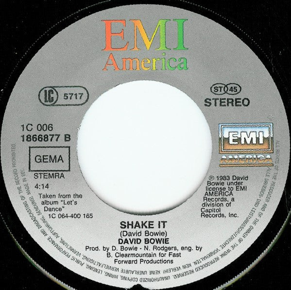 David Bowie : China Girl (7", Single)