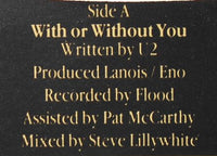 U2 : With Or Without You (7", Single)