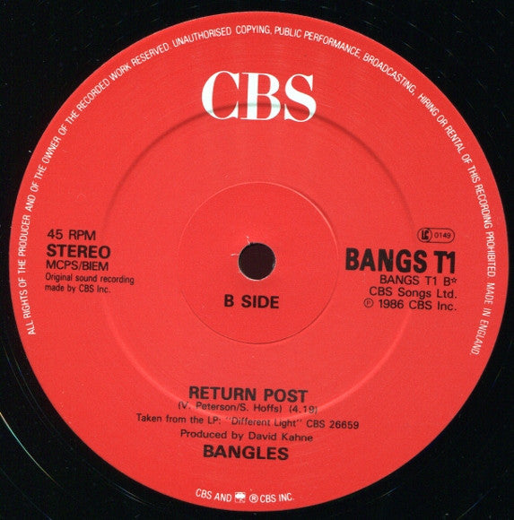Bangles : Walking Down Your Street (12", Single)