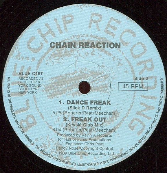 Chain Reaction : Dance Freak (12")