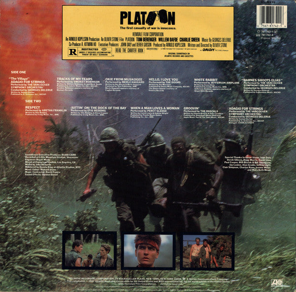 Various : Platoon (Original Motion Picture Soundtrack And Songs From The Era) (LP, Comp)