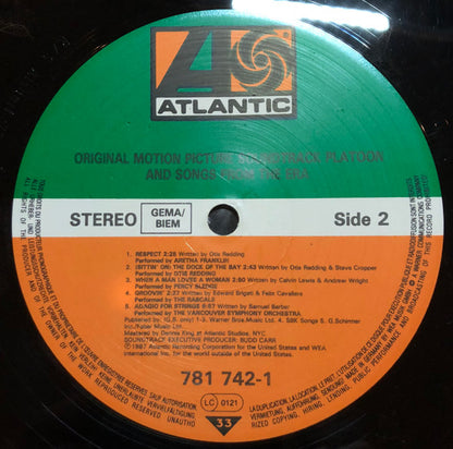 Various : Platoon (Original Motion Picture Soundtrack And Songs From The Era) (LP, Comp)