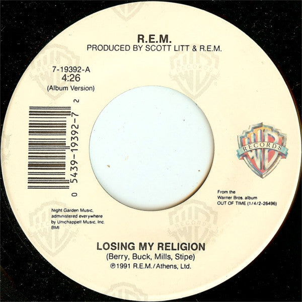 R.E.M. : Losing My Religion (7", Single)