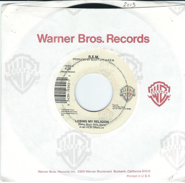 R.E.M. : Losing My Religion (7", Single)