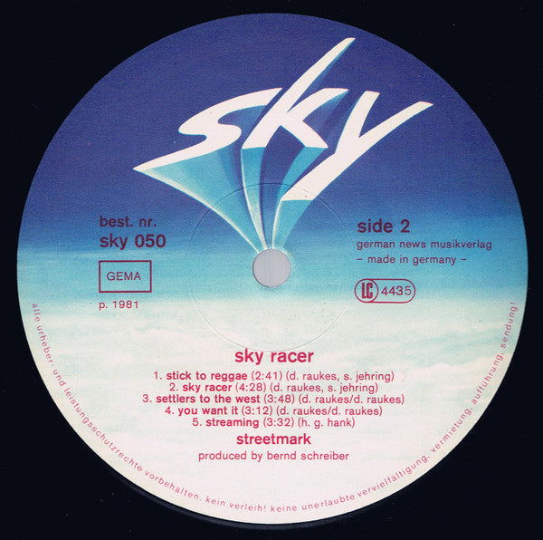 Streetmark : Sky Racer (LP, Album)